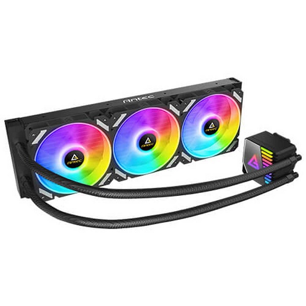 Antec Symphony 360 ARGB 360mm CPU liquid cooler.