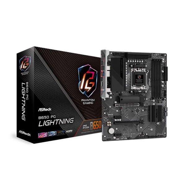 ASROCK B650 PG LIGHTNING AMD AM5 DDR5 M-ATX MOTHERBOARD