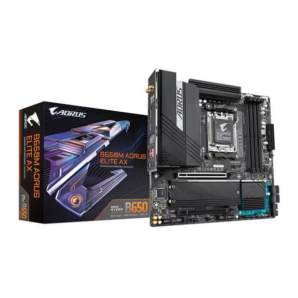 Gigabyte B650M Aorus Elite AX (Wi-Fi) DDR5 AMD AM5 M-ATX Motherboard