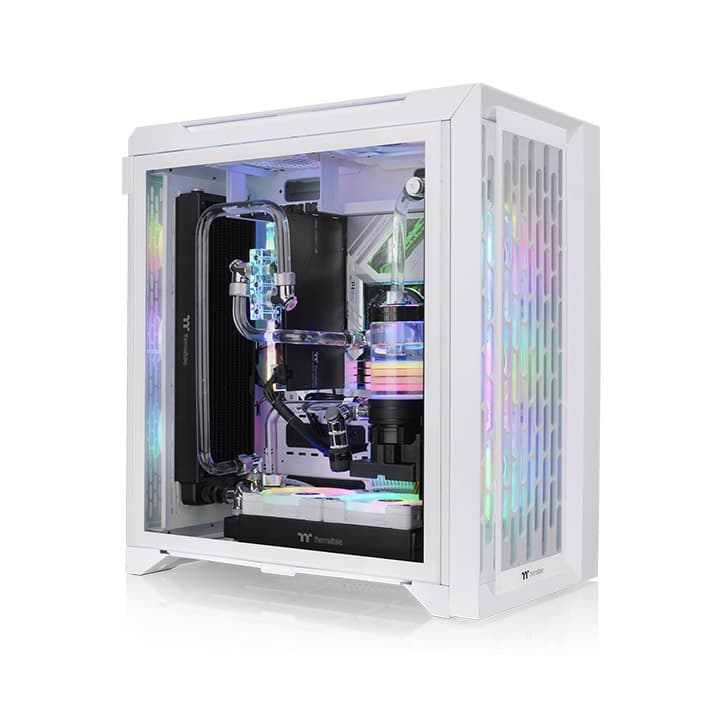 Thermaltake CTE C700 TG ARGB WH Mid-Tower E-ATX Gaming Cabinet (White)