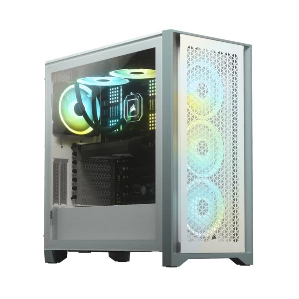 Corsair 4000D Airflow White Mid-Tower ATX Cabinet with Tempered Glass Side Panel