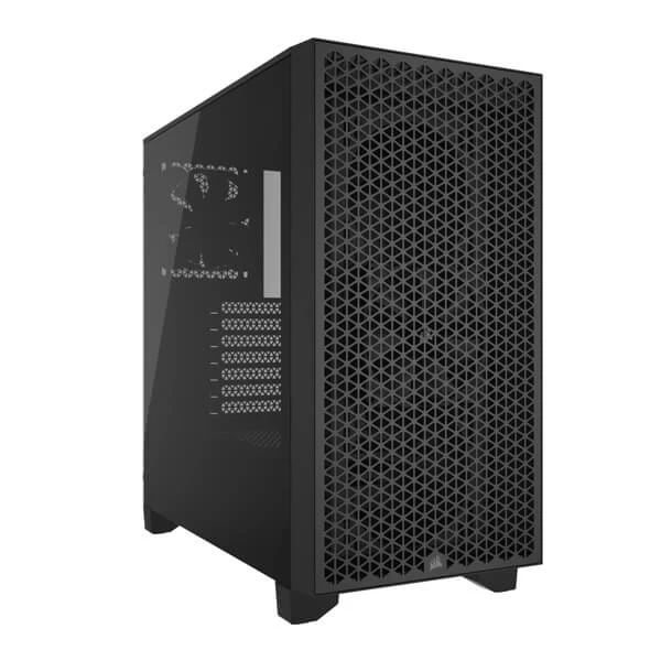 Corsair 3000D Airflow Mid-Tower ATX Gaming Cabinet With Tempered Glass Side Panel (Black)