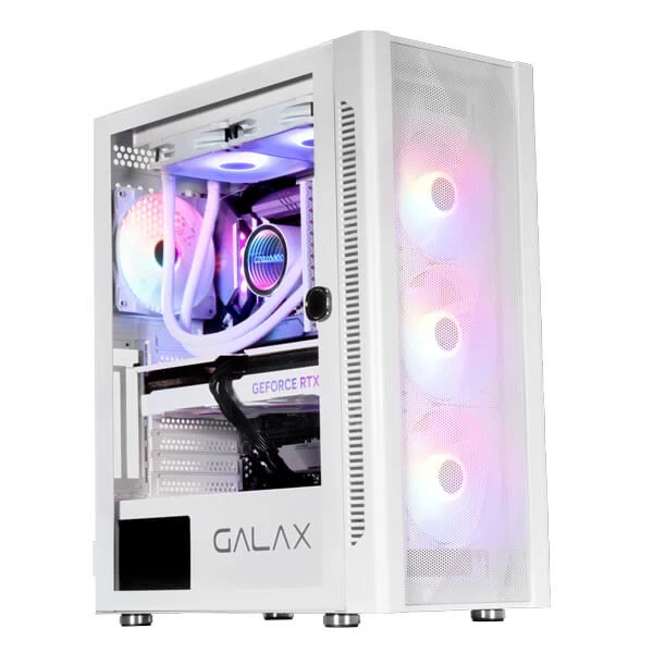 Galax Revolution-06 Mesh RGB Mid-Tower ATX Gaming Cabinet (White)