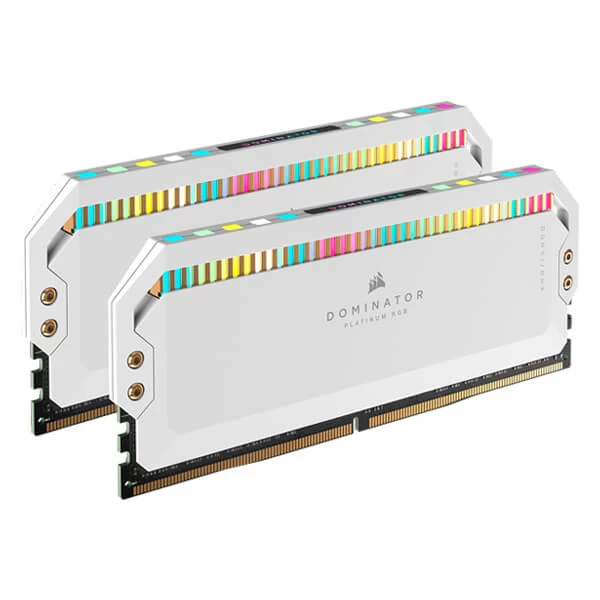 Corsair Dominator Platinum RGB 32Gb (16GB X 2) 5600Mhz DDR5 CL36 Desktop Memory (White)