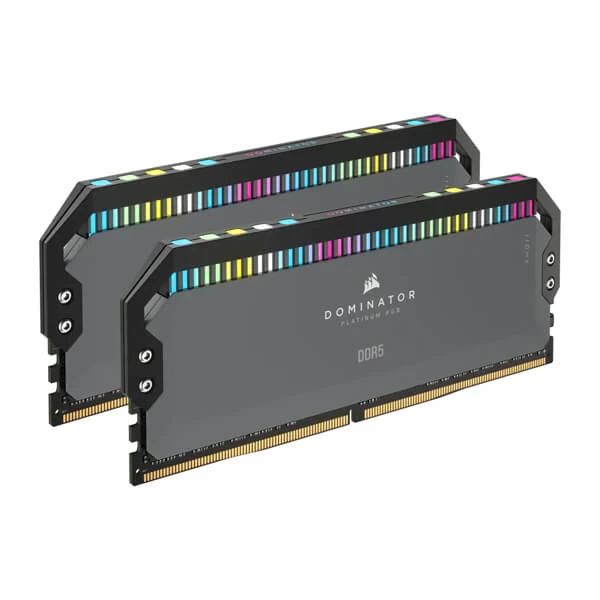 Corsair Dominator Platinum RGB 32Gb (16GB X 2) 6000Mhz DDR5 CL36 Desktop Memory (Black)