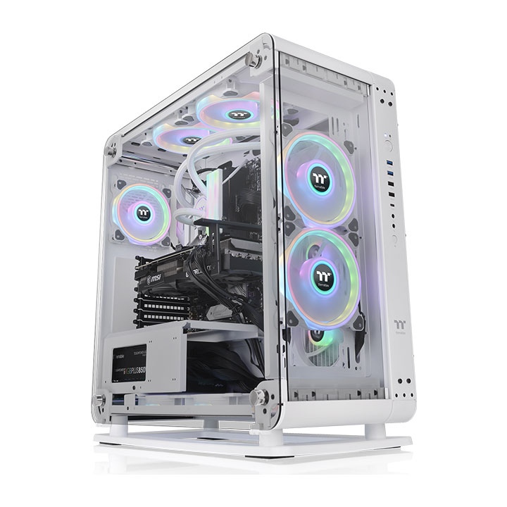 Thermaltake Core P6 TG Snow White Mid Tower Gaming Cabinet with Tempered Glass