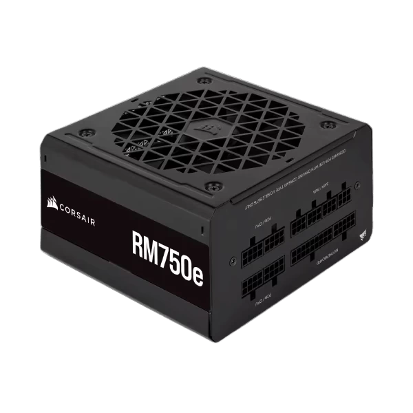 Corsair RM750E 750 watt 80 plus Gold Certified Fully Modular ATX 3.0 Power and PCIe 5.0 Compatible Power Supply