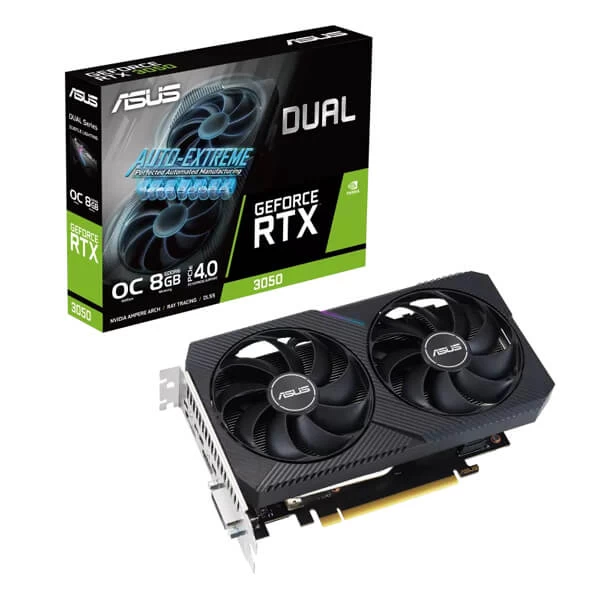 Asus Dual GeForce RTX 3050 8GB OC V2 GDDR6 graphics card