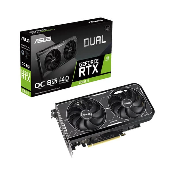 Asus Dual GeForce RTX 3060TI 8GB GDDR6X OC Edition graphics card