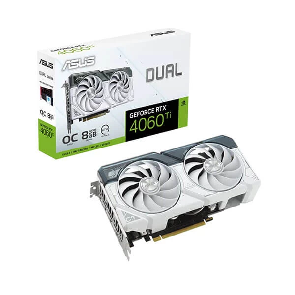 Asus Dual RTX 4060TI OC White 8GB GDDR6 graphics card