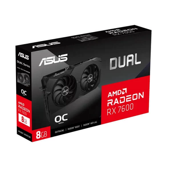 Asus Dual RX 7600 OC Edition 8Gb GDDR6 Graphics Card