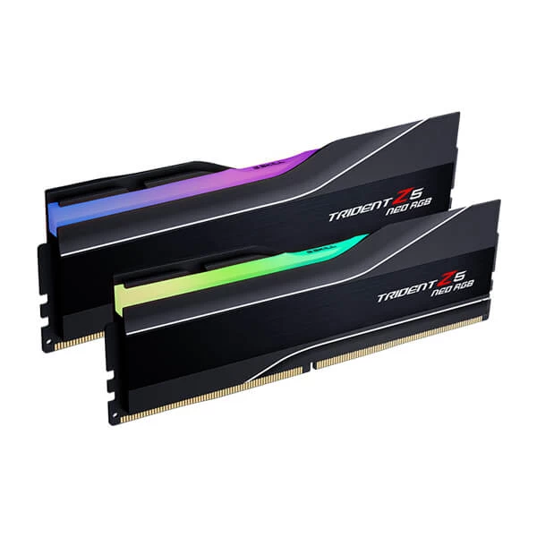 G.Skill Trident Z5 NEO RGB 64GB (32GB x 2) 6000MHz DDR5 CL30 Desktop Memory with AMD Expo (Black)