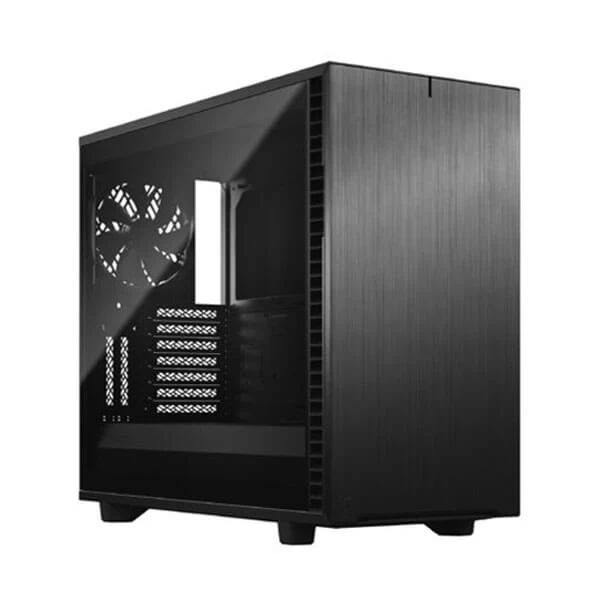 Fractal Design Define 7 Black Solid Mid-Tower ATX Cabinet Up Mesh with Side Glass Panel