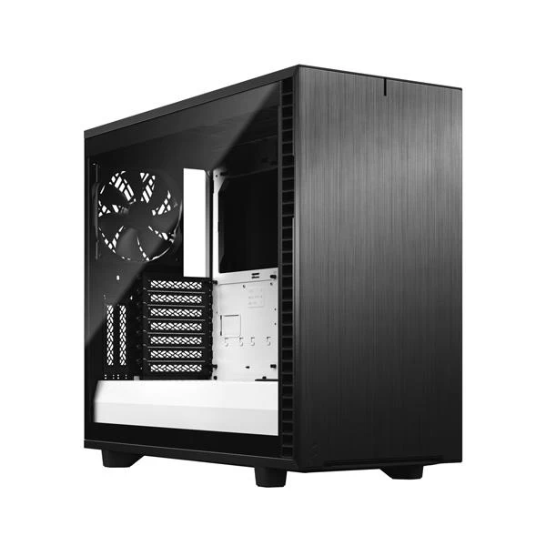 Fractal Design Define 7 Black and White TG Clear Tint Mid-Tower ATX Cabinet with Tempered Glass Side Panel