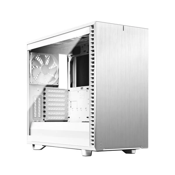 Fractal Design Define 7 White TG Clear Tint Mid-Tower ATX Cabinet with Tempered Glass Side Panel