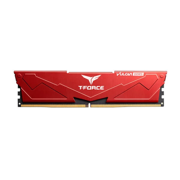 TeamGroup T-Force Vulcan Red 16GB (16GB X 1) 5200Mhz DDR5 Desktop Memory