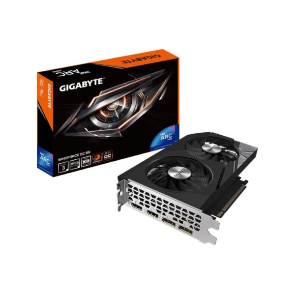 Gigabyte ARC A380 Windforce OC 6GB GDDR6 Graphics Card Powered by Intel