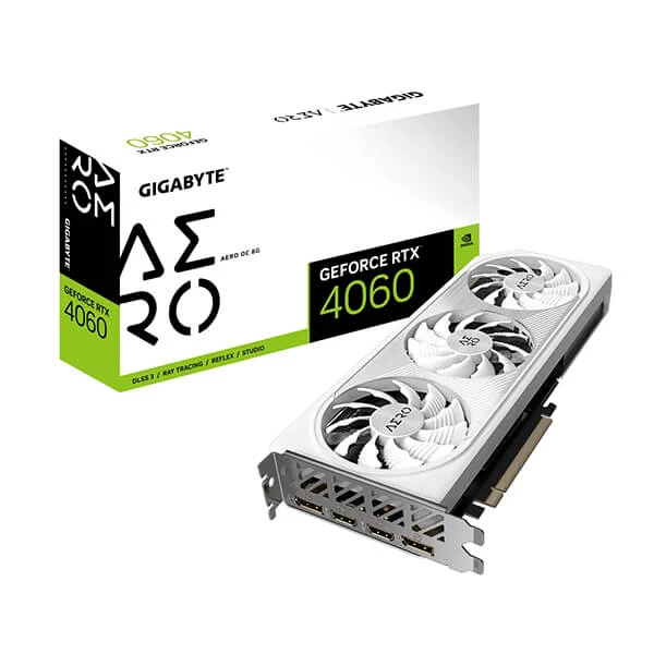 Gigabyte GeForce RTX 4060 AERO OC Edition 8GB GDDR6 Gaming Graphics Card