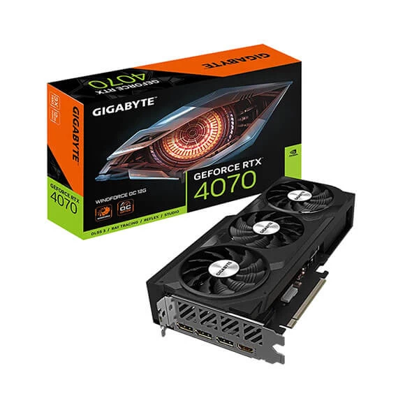 GIGABYTE GeForce RTX 4070 Windforce 3X OC 12Gb GDDR6X Graphics Card