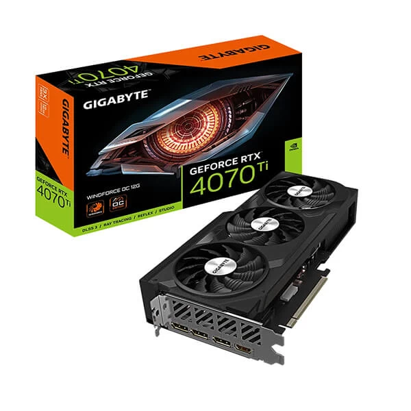 Gigabyte GeForce RTX 4070TI Windforce OC 12GB GDDR6X Graphics Card