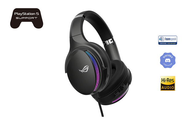 ASUS ROG FUSION II 500 RGB GAMING HEADSET WITH VIRTUAL 7.1 SURROUND AND AI NOISE CANCELING MICROPHONE