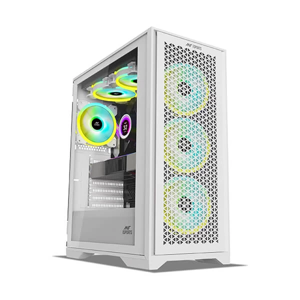 ANT Esports ICE 4000 RGB WH Mid Tower ATX Gaming cabinet (White)