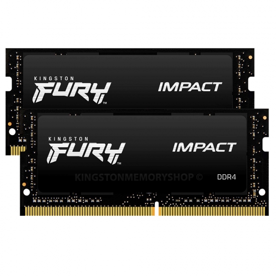 Kingston Fury Impact KF432S20IB/32 32GB (32GB x 1) DDR4 3200MHz SODIMM Laptop Memory