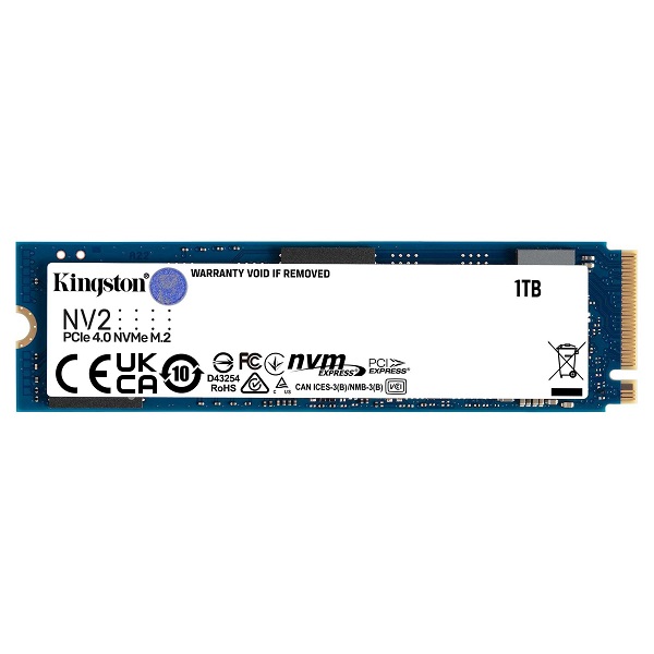 Kingston NV2 1TB PCIe Gen 4.0 NVMe M.2 Internal SSD