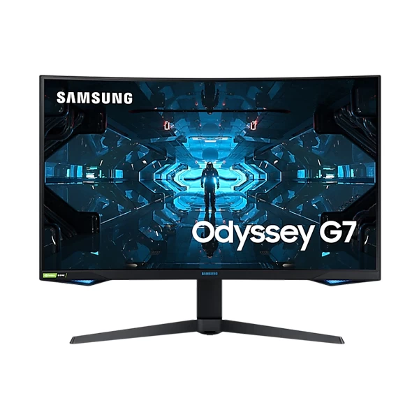 Samsung LS32G75TQSWXXL Odyssey G7 32-Inch 2K WQHD 240Hz 1ms G-Sync Compatible QLED Curved Gaming Monitor with HDR600 Certification