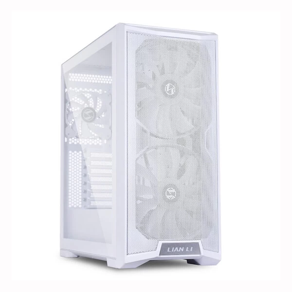 Lian Li Lancool 215 ARGB (E-ATX) Mid Tower Gaming Cabinet With Tempered Glass Side Panel (white)