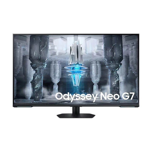 Samsung Odyssey Neo G7 LS43CG700NWXXL 43-Inch 4K UHD 144Hz 1ms VA Panel Gaming Monitor with Embedded Smart TV Apps