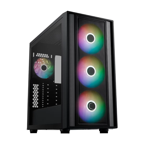 Cooler Master MB600 ARGB Mid-Tower E-ATX Gaming Cabinet (Black)