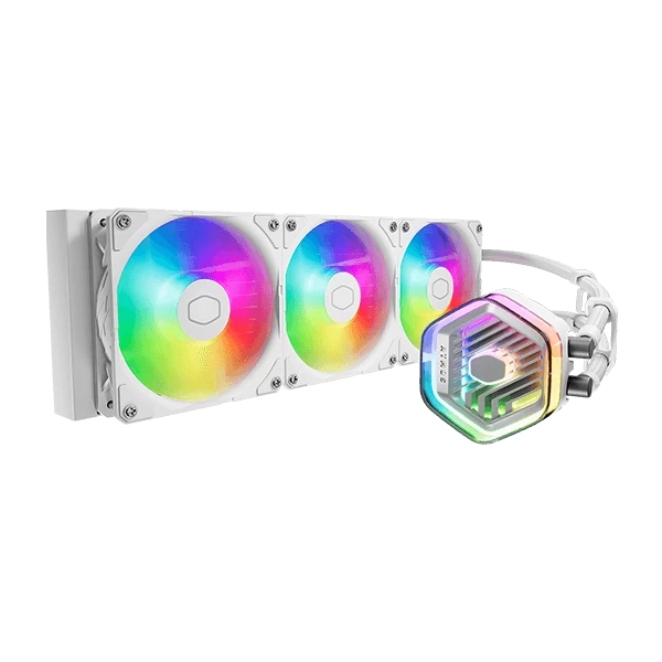 Cooler Master MasterLiquid 360 Atmos White 360mm All-in-One ARGB Liquid CPU Cooler (white)