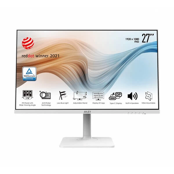 MSI Modern MD271PW 27-Inch FHD 75hz IPS Panel Gaming Monitor (White)