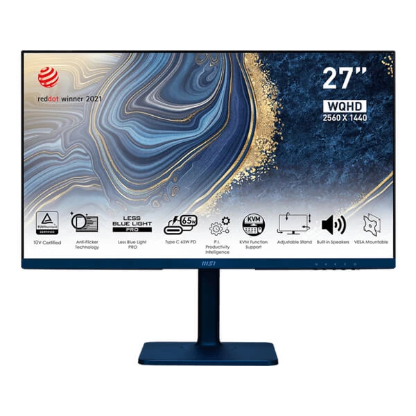 MSI MD272QP Ultramarine 27-Inch QHD 75hz IPS Panel Gaming Monitor