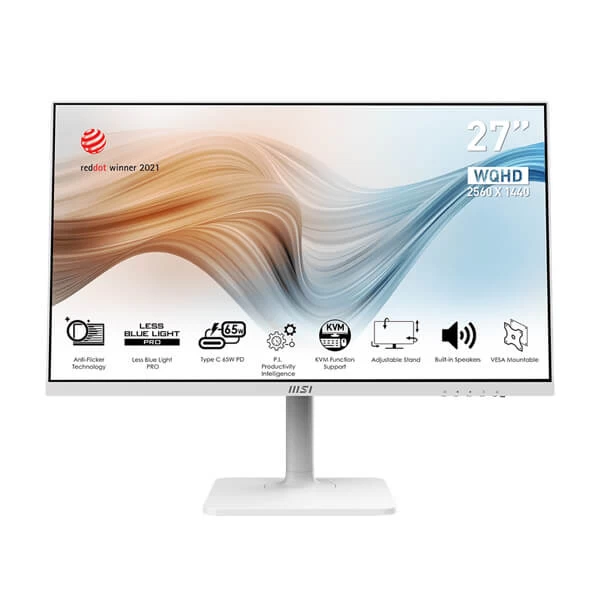 MSI Modern MD272QPW 27-Inch QHD 75hz IPS Panel Gaming Monitor (White)