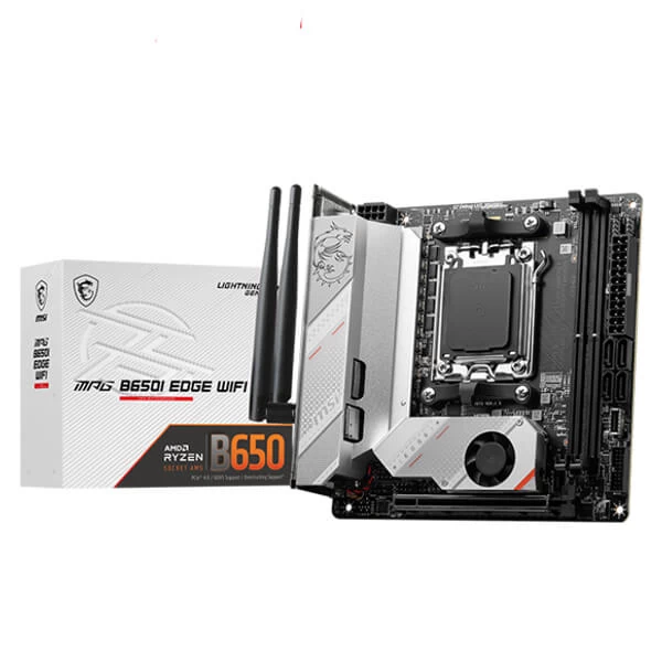 MSI MPG B650I Edge WiFi AMD AM5 Mini-ITX Motherboard for AMD Ryzen 7000 Series Desktop Processors