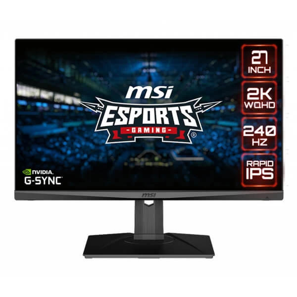 MSI Optix MAG274QRX 27-inch 2K WQHD 240Hz Rapid IPS 1ms Gaming Monitor with 126% sRGB Color Gamut