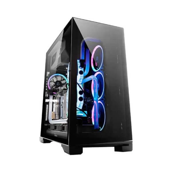 Antec P120 Crystal ATX mid tower cabinet with front and side tempered glass (Black).