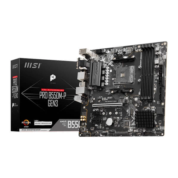 MSI Pro B550M-P GEN3 AMD AM4 M-ATX Motherboard