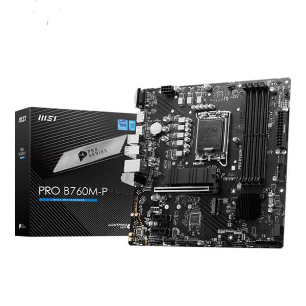 MSI PRO B760M-P DDR5 Intel 13th/12th Gen LGA1700 M-ATX Motherboard