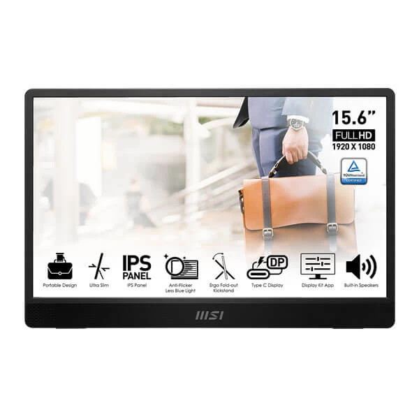 MSI Pro MP161 16-inch Portable Ultra Slim Business Monitor