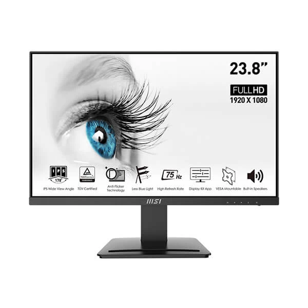 MSI Pro MP243 24-inch Borderless 75Hz IPS Panel Business Monitor