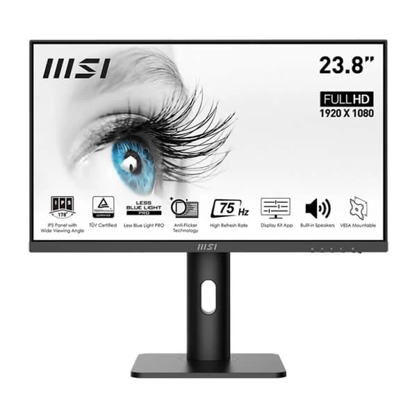 MSI Pro MP243P 24-inch Borderless 75Hz IPS Panel Business Monitor with Pivot