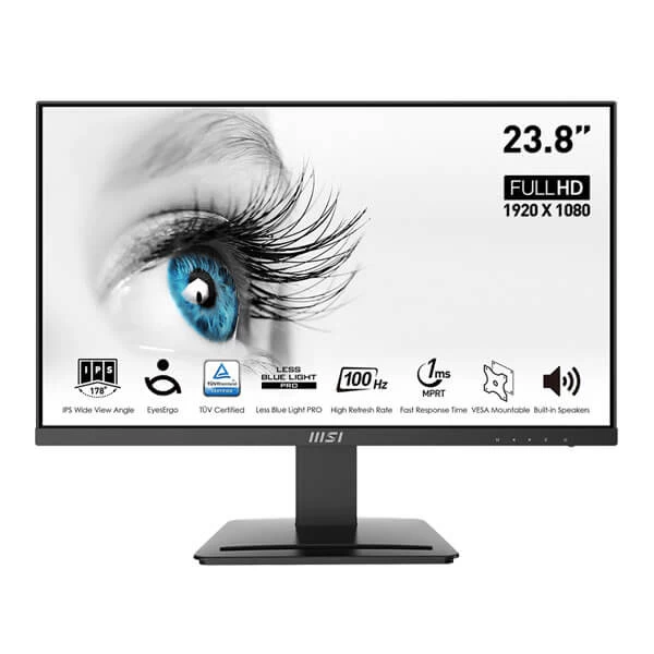 MSI Pro MP243X 24-inch Borderless 100Hz IPS Panel Business Monitor