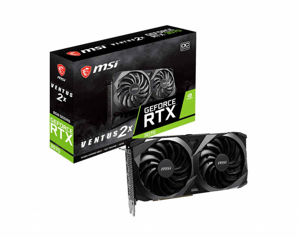 Msi GeForce RTX 3070 Ventus 2X 8G OC LHR Graphics Card