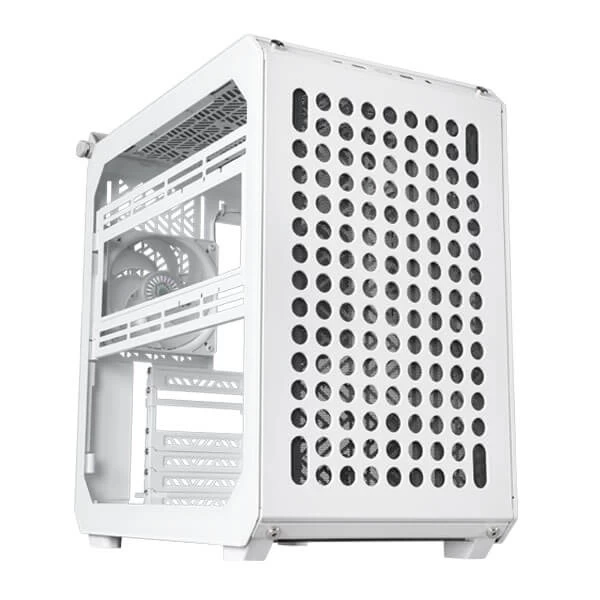 Cooler Master Qube 500 White Flatpack Mesh Mid-Tower ATX Gaming Cabinet (White)