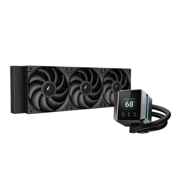 DeepCool Mystique 360 LCD 360mm AIO Liquid CPU Cooler (Black)