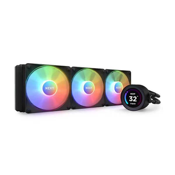 NZXT Kraken Elite 360 RGB 360mm All-in-One Liquid CPU Cooler with LCD Display (Black)