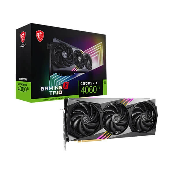 MSI GeForce RTX 4060TI Gaming X Trio 8GB GDDR6 Graphics Card